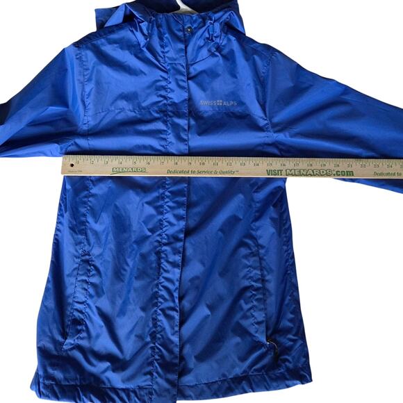 Swiss Alps Spring hooded jacket. Womens size S, blue and 100% polyester. - Picture 3 of 7